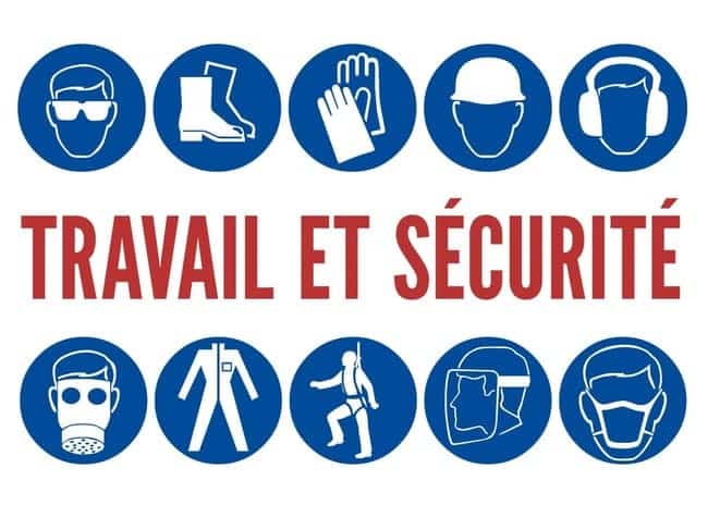 Pictogrammes de sécurité au travail