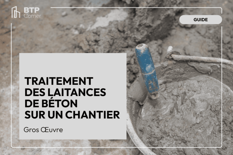 Traitement des laitances de béton sur un chantier Traitement des laitances de béton sur un chantier
