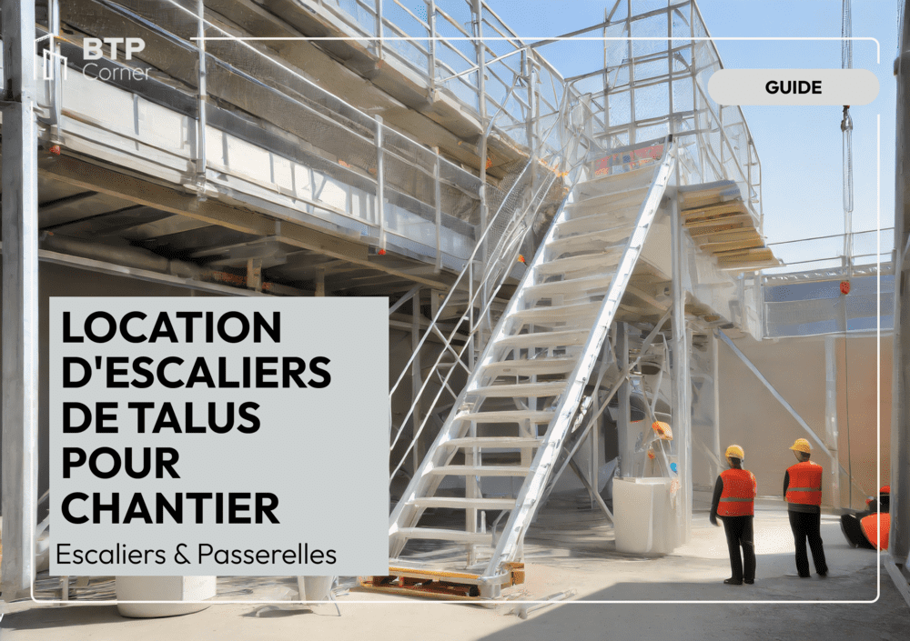 Location d’escaliers de talus pour chantier