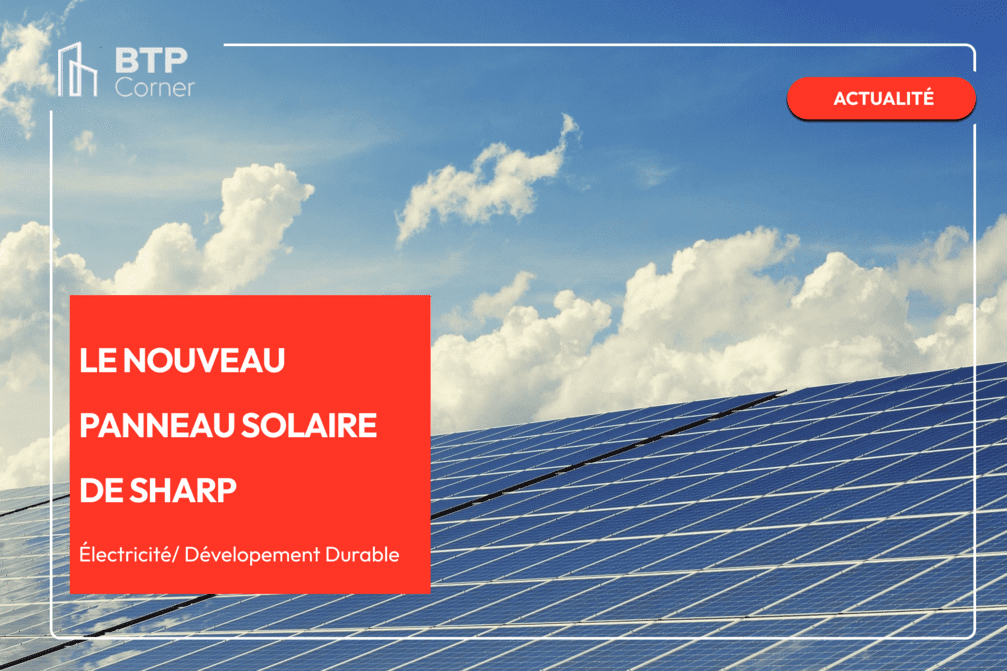 Le nouveau panneau solaire de SHARP_visuel