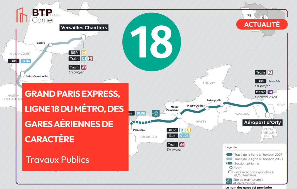 Grand Paris express et la ligne 18, des gares aériennes de caractère