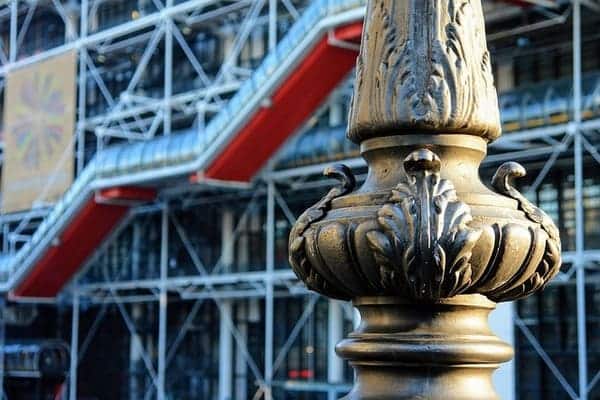 Centre Pompidou lampadaire 