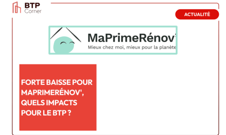 Forte baisse pour MaPrimeRénov’, quels impacts pour le BTP ?