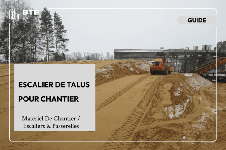 Escalier de talus pour chantier