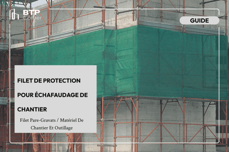 Filet de protection pour échafaudage de chantier Filet de protection pour échafaudage de chantier