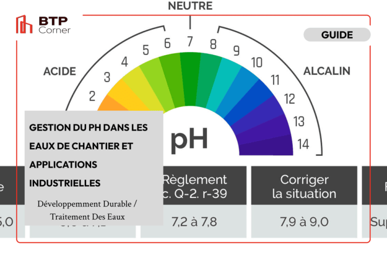 Gestion du pH dans les eaux de chantier et applications industrielles