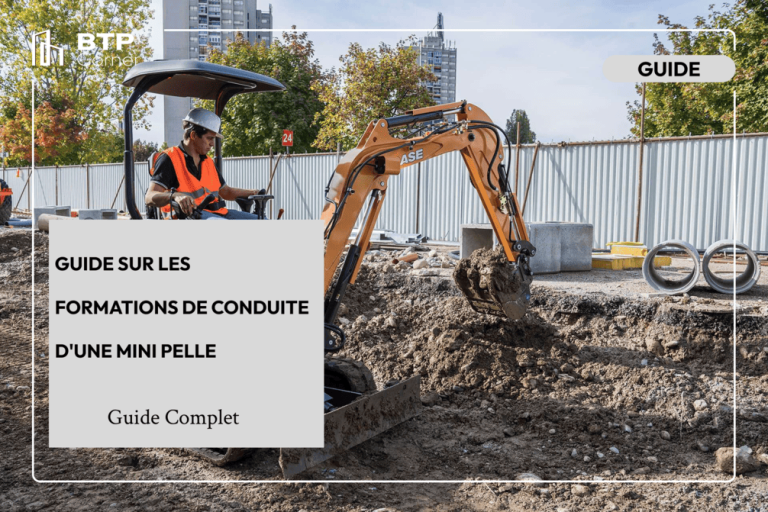 Guide sur les formations de conduite d’une mini pelle