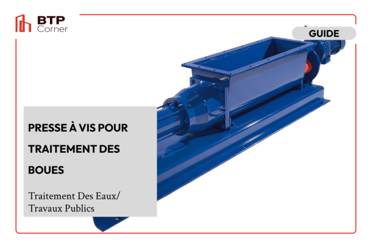 Presse à vis pour traitement des boues