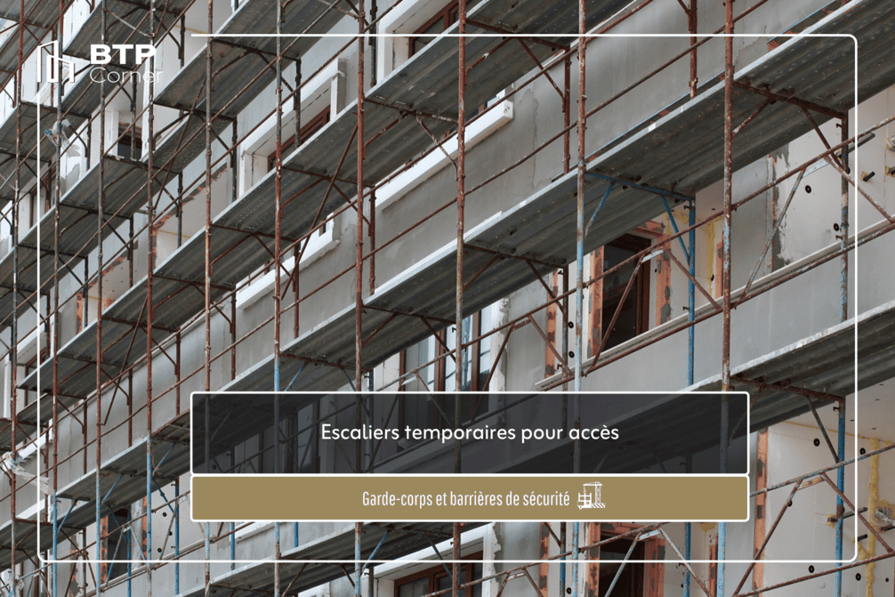 Escaliers temporaires pour accès