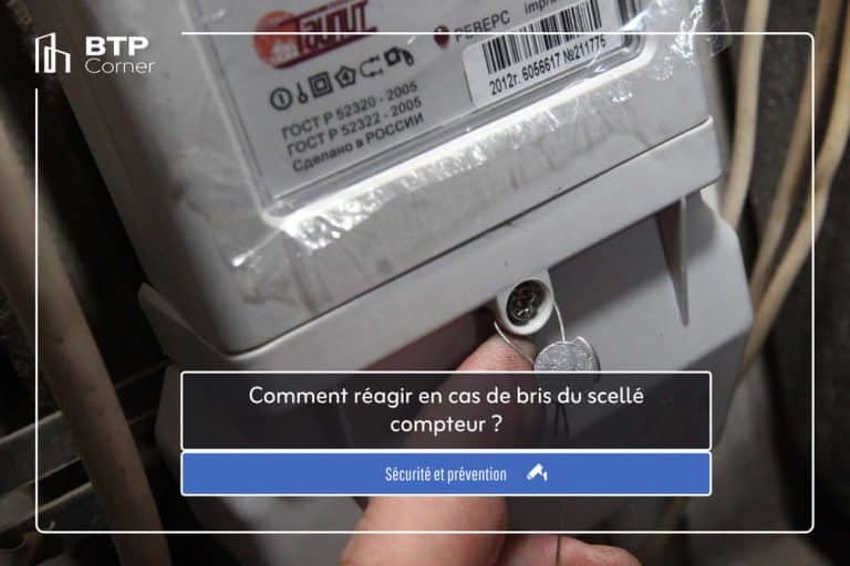 Comment réagir en cas de bris du scellé compteur ? Comment réagir en cas de bris du scellé compteur ?
